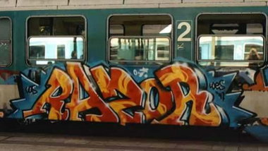 Graffiti Train - Photo by king - razor