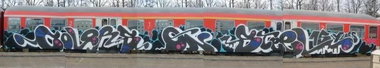 Graffiti Train - Photo by king - cos
