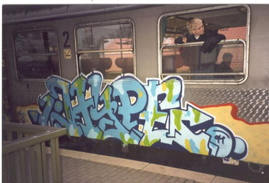 Graffiti Train - Photo by king - hype (1994)