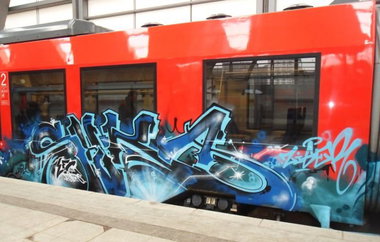 Graffiti Train in Kiel - Photo by king - shaka, kfc