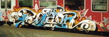 Graffiti Train in Kiel - Photo by king - razor