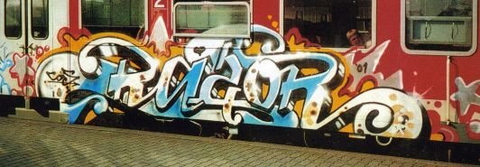 Graffiti Train in Kiel - Photo by king - razor