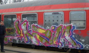 Graffiti Train - Photo by king - yazem