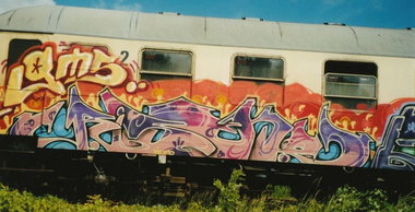 Graffiti Train - Photo by king - riseko