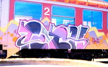Graffiti Train in Kiel - Photo by king - tech