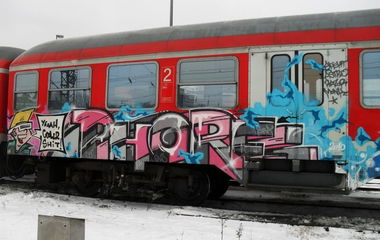 Graffiti Train in Kiel - Photo by king - phore