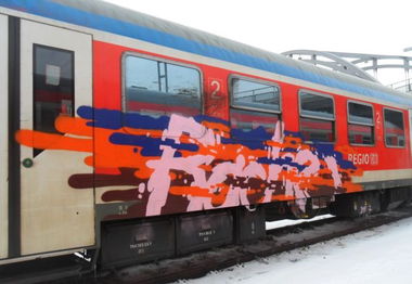 Graffiti Train in Kiel - Photo by king - rache