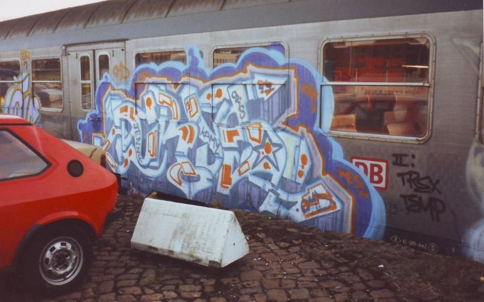 Graffiti Train in Kiel - Photo by king - cris