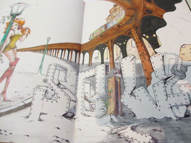 Graffiti Sketch in Kiel - Photo by king - spile