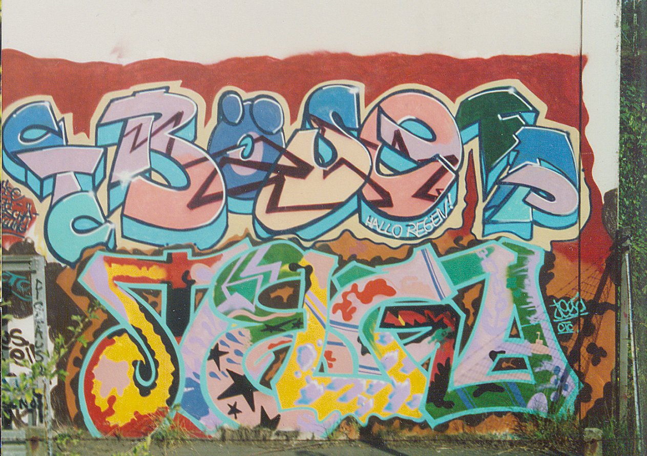Graffiti Wall in Kiel - Photo by king - böse, tega, ctc