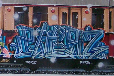 Graffiti Train in Berlin - Photo by king - pherz