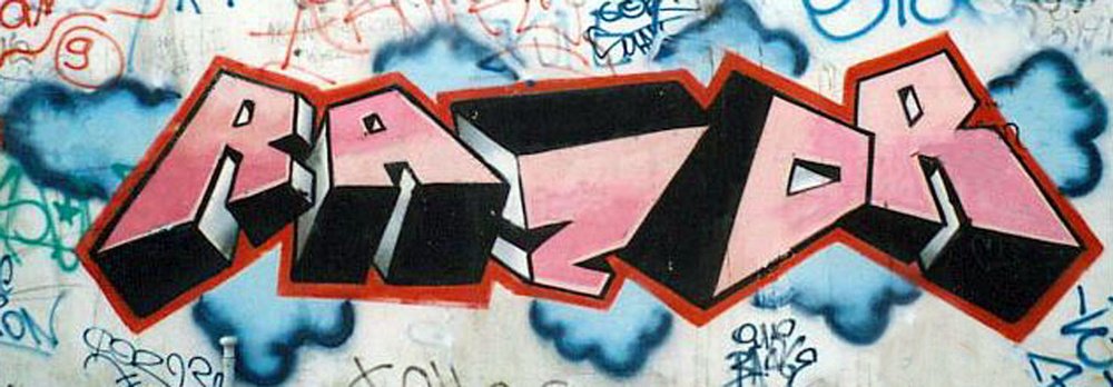 Graffiti Wall in Kiel - Photo by king - razor (1992)