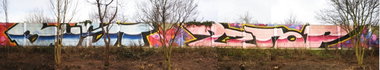 Graffiti Wall in Hamburg - Photo by king - bust, zztop