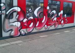 Graffiti Train in Hamburg - Photo by king - code