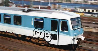Graffiti Train in Kiel - Photo by king - cos