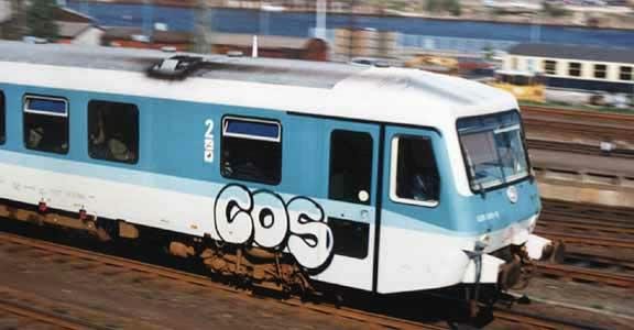 Graffiti Train in Kiel - Photo by king - cos