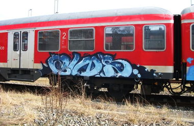 Graffiti Train in Kiel - Photo by king - qvd