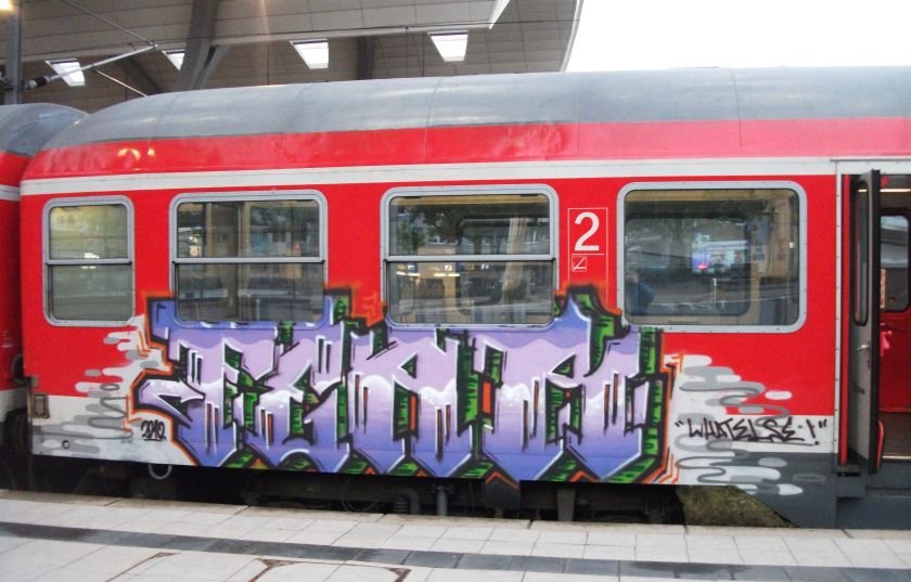 Graffiti Train in Kiel - Photo by king - fear, qvd