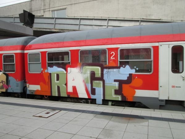 Graffiti Train in Kiel - Photo by king - rage
