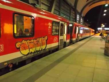 Graffiti Train in Kiel - Photo by king - arsen, asen