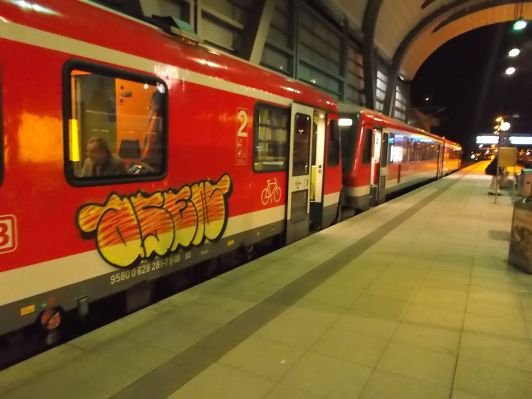 Graffiti Train in Kiel - Photo by king - arsen, asen
