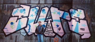 Graffiti Wall in Stockholm - Photo by king - sure, track (1990)
