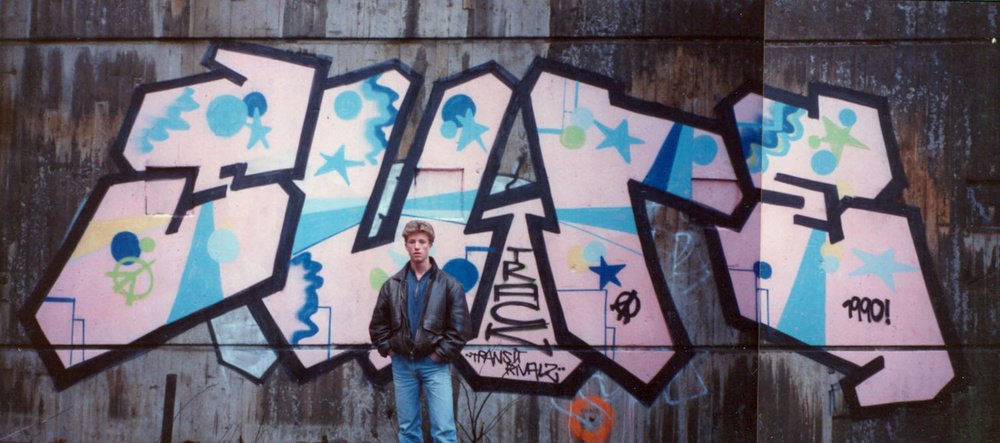 Graffiti Wall in Stockholm - Photo by king - sure, track (1990)