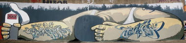 Graffiti Wall in Itzehoe - Photo by king - sen, doe, tdn