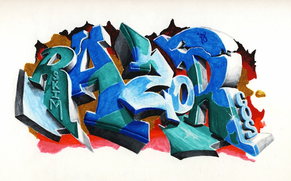 Graffiti Sketch in Kiel - Photo by king - razor