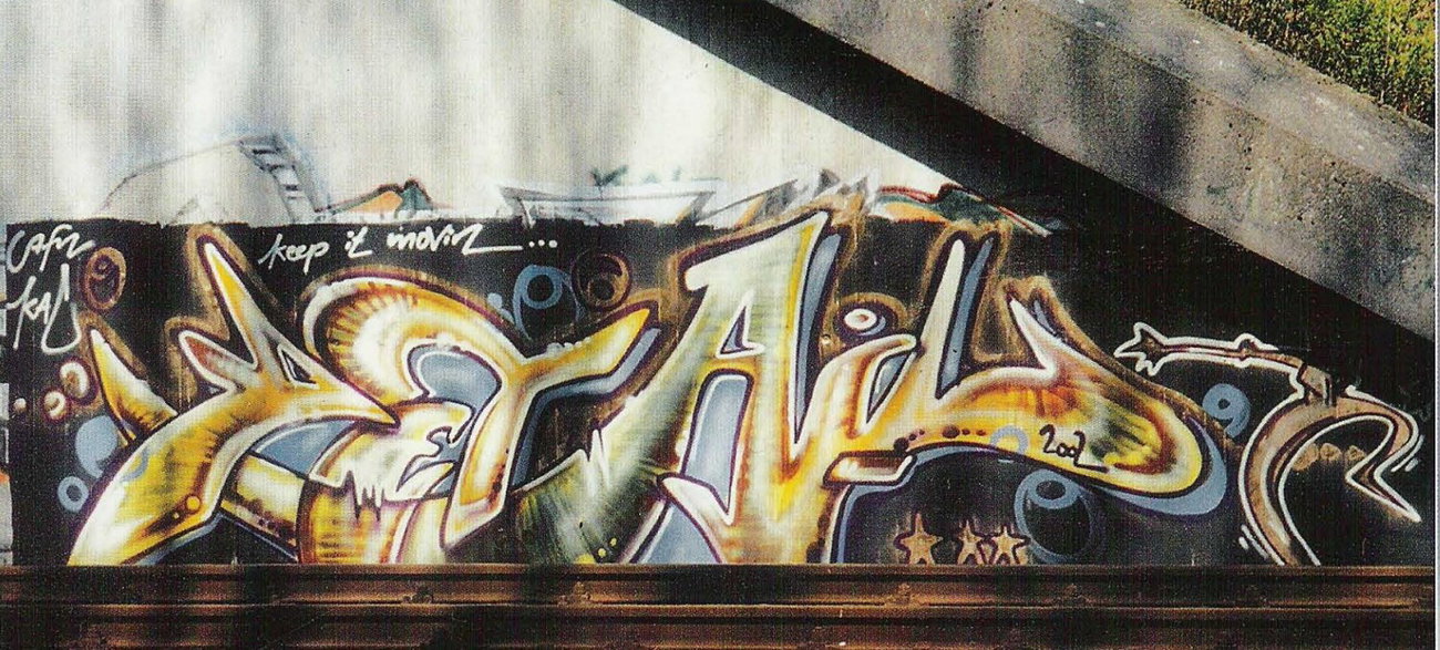Graffiti Wall in Kiel - Photo by king - detail, gms