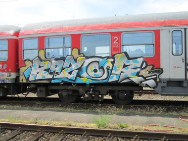 Graffiti Train in Kiel - Photo by king - razor