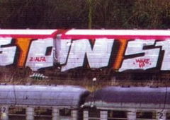 Graffiti Train in Hamburg - Photo by king - cos