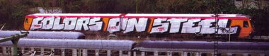 Graffiti Train in Hamburg - Photo by king - cos