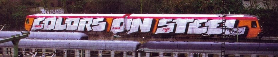 Graffiti Train in Hamburg - Photo by king - cos