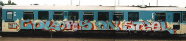 Graffiti Train - Photo by king - cos