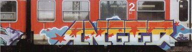 Graffiti Train - Photo by king - anger