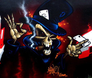 Graffiti Wall - Photo by king - can2, can, two