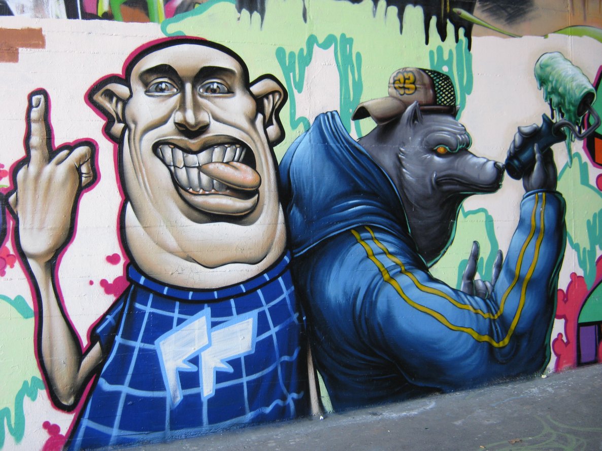 Graffiti Wall - Photo by king - firendly, fire, ff