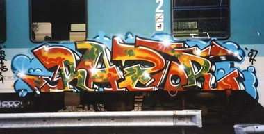 Graffiti Train - Photo by king - razor