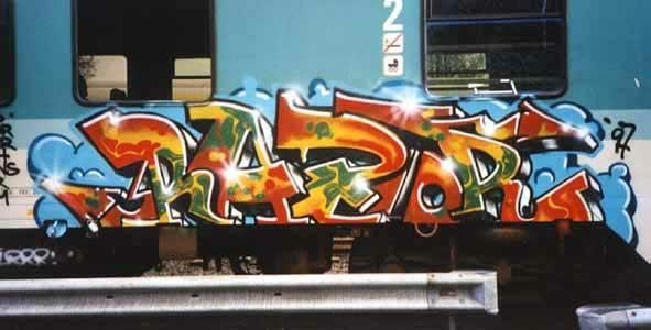Graffiti Train - Photo by king - razor