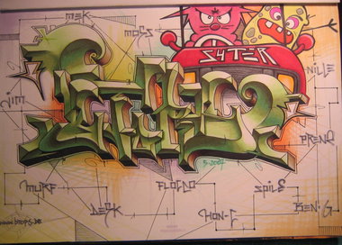 Graffiti Sketch - Photo by king - b2p, syter, cyter
