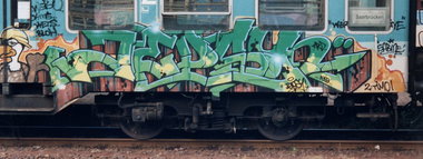 Graffiti Train in Hamburg - Photo by king - jepsy