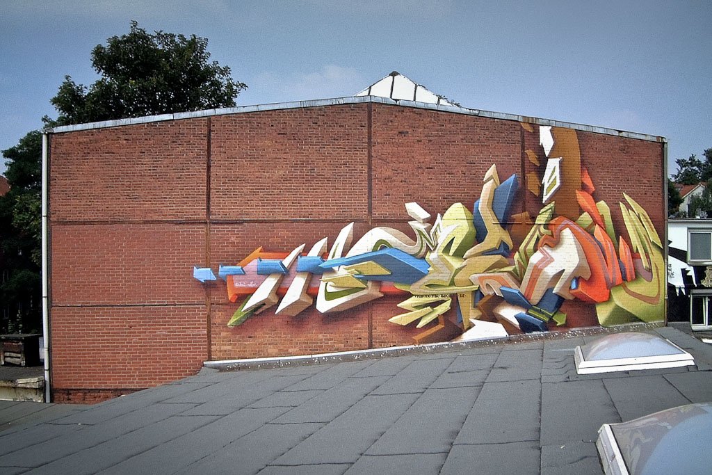 Graffiti Wall in Hamburg - Photo by king - daim (2002)