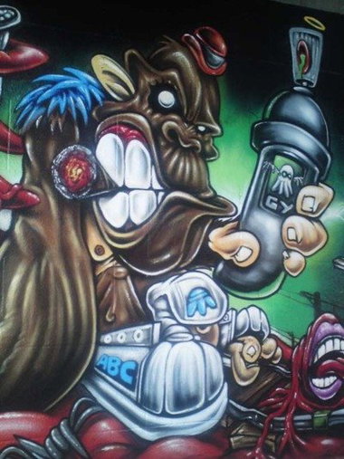 Graffiti Wall - Photo by king - shame, abc