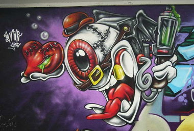 Graffiti Wall - Photo by king - shame, abc