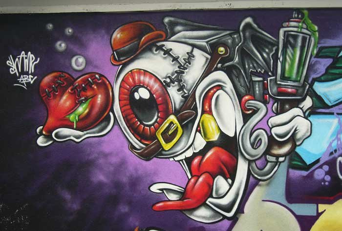Graffiti Wall - Photo by king - shame, abc