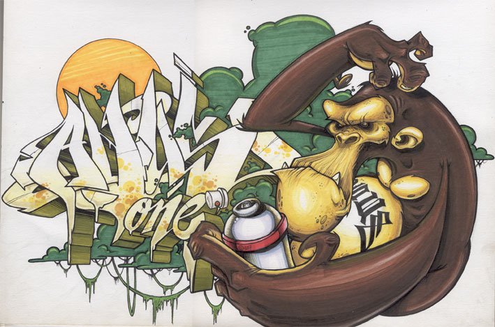 Graffiti Wall - Photo by king - anus