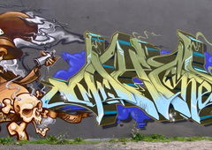 Graffiti Wall in Hamburg - Photo by king - anus, ohm