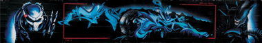 Graffiti Wall - Photo by king - alien, predator, point