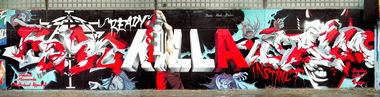 Graffiti Wall - Photo by king - daim, hesh, panik (1994)